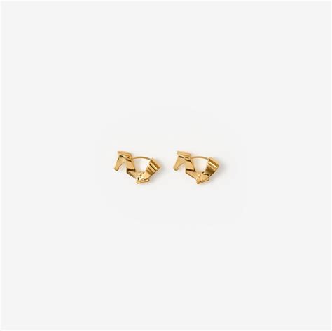 burberry gold horse applique|Horse Hoop Earrings in Gold .